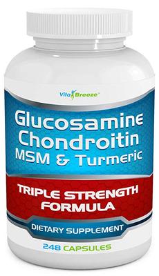 Glucosamine Chondroitin, MSM & Turmeric Dietary Supplement -