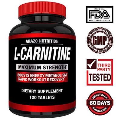 美国代购L-Carnitine 1000mg Servings 120 Tablets – Carnitine