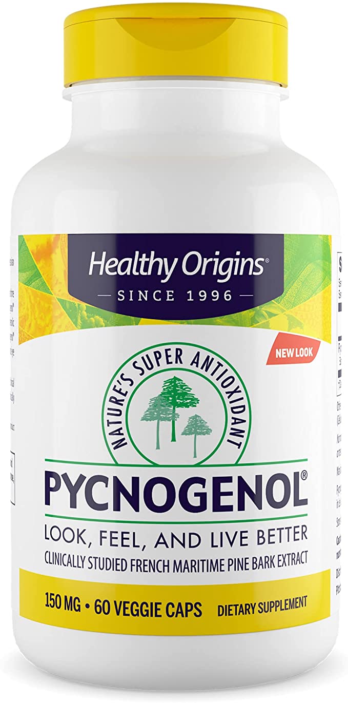 Healthy Orgins Pycnogenol Veg Capsules, 150 mg, 60 Count