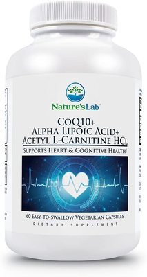 美国代购Nature's Lab CoQ10 + Alpha Lipoic Acid + Acetyl L-Ca