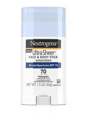 Neutrogena Ultra Sheer Non-Greasy Sunscreen Stick for Face &