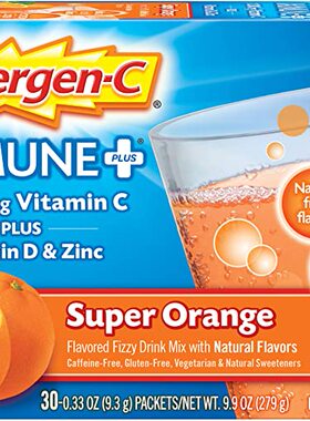 美国代购Emergen-C Immune+ Vitamin C 1000mg Powder,  Vitamin