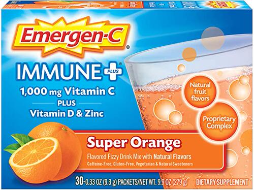 美国代购Emergen-C Immune+ Vitamin C 1000mg Powder,  Vitamin