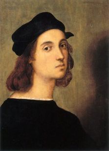 Cos名画拉斐尔《拉斐尔自画像》服饰帽子假发定制舞台装宽松