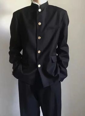 DK制服中山装男一套日系热血高校校服JK班服外套西装学院风复古潮
