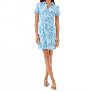 雪纺印花夏季 Pulitzer女士连衣裙防晒修身 度假短裙 Lilly 代购