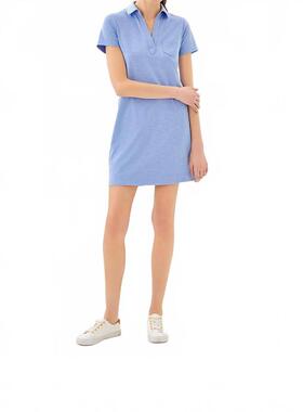 代购Lilly Pulitzer女士连衣裙防晒显瘦棉感短袖夏季度假短裙