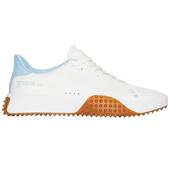 高尔夫球鞋 代购 GFORE男士 防滑轻便透气耐磨白色PU皮革系带厚底