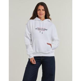 代购GUESS女士卫衣保暖舒适白色连帽日常街头外套爆款休闲