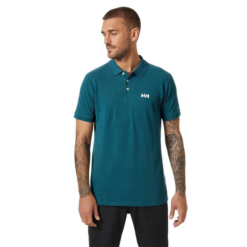 Helly Hansen/海丽汉森男式速干短袖polo蓝经典有机棉