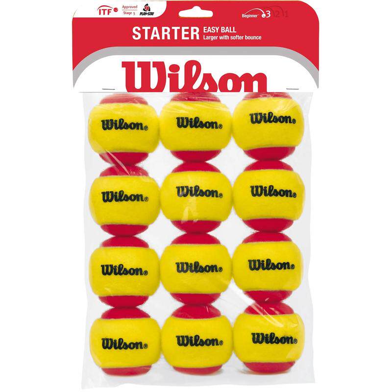 海外代购Wilson/威尔胜网球软弹减速红球大球儿童教学初学者