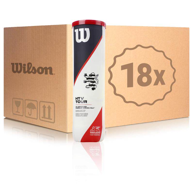 海外代购Wilson/威尔胜网球ITF认证耐用持久18筒装编织毛毡