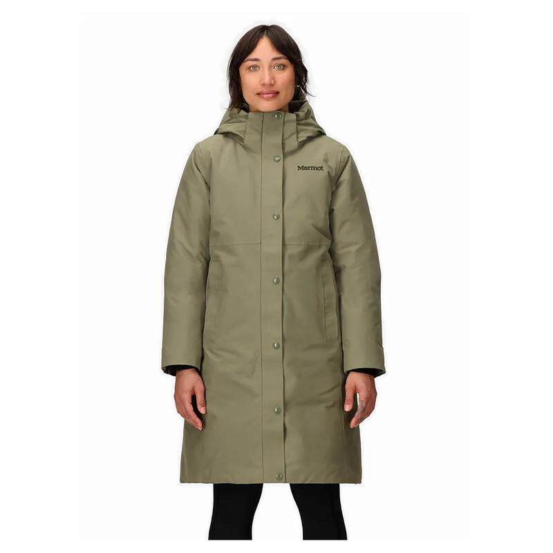 代购MARMOT马魔山女士羽绒服保暖防风防水户外风衣带帽长袖