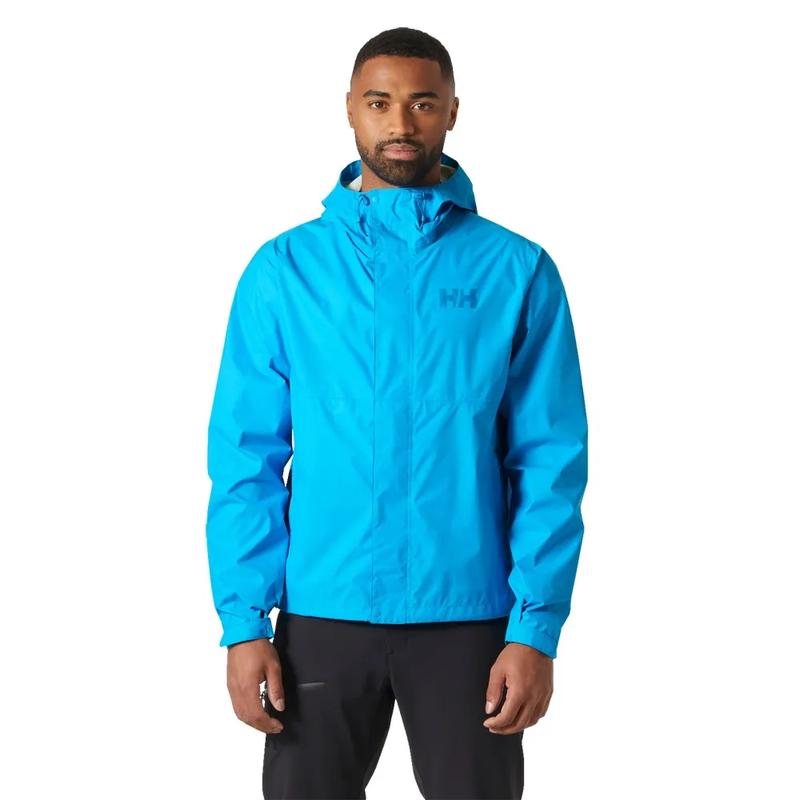 Helly Hansen/海丽汉森男款防水防风硬壳冲锋衣可压缩蓝色彩虹款