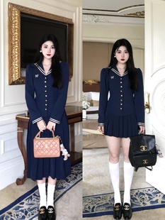 tsmade天生呐月野兔制服美少女JK西装海军风学院风收腰上衣外套装