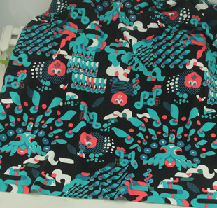 纯棉健康布春秋运动衣卫衣裤夹克衫短裤面料 AD孔雀绿  半米价