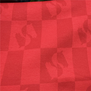 满39包邮 棉质红色健康布 马年马上有钱  卫衣裤子布  宽幅150cm