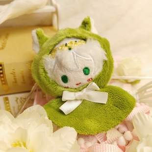 光遇原创同人周边正太平菇白鸟花环晴天娃娃毛绒玩偶挂书包挂件