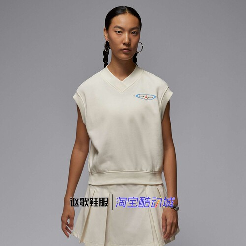 Jordan女子秋季无袖套头V领卫衣