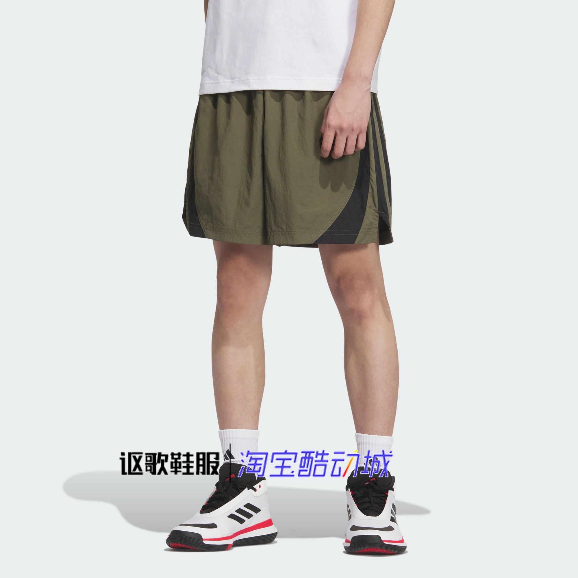 阿迪达斯男女同款休闲宽松透气时尚美式篮球梭织运动短裤KE5909,运动服/休闲服装,运动中长裤／短裤,淘宝优惠券,粉丝福利购,淘宝优惠卷