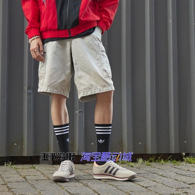 阿迪达斯三叶草男女T字头休闲鞋