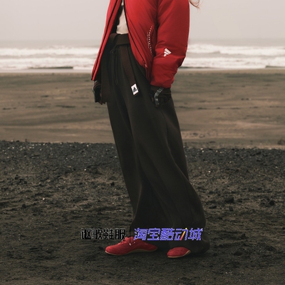 阿迪达斯女子针织宽松休闲长裤