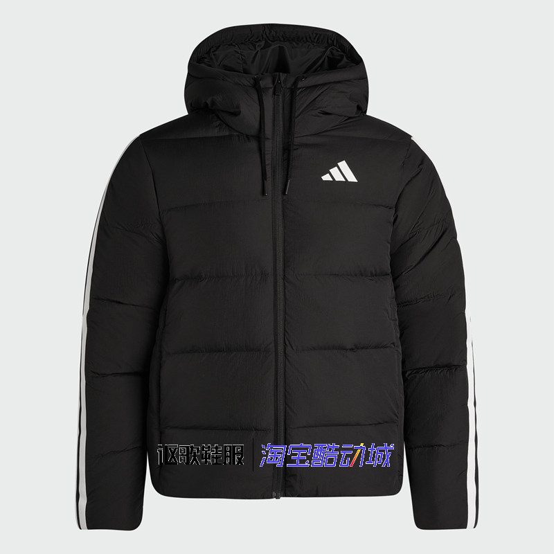 阿迪达斯男子连帽运动休闲羽绒服