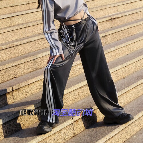 阿迪达斯女子新款休闲梭织长裤