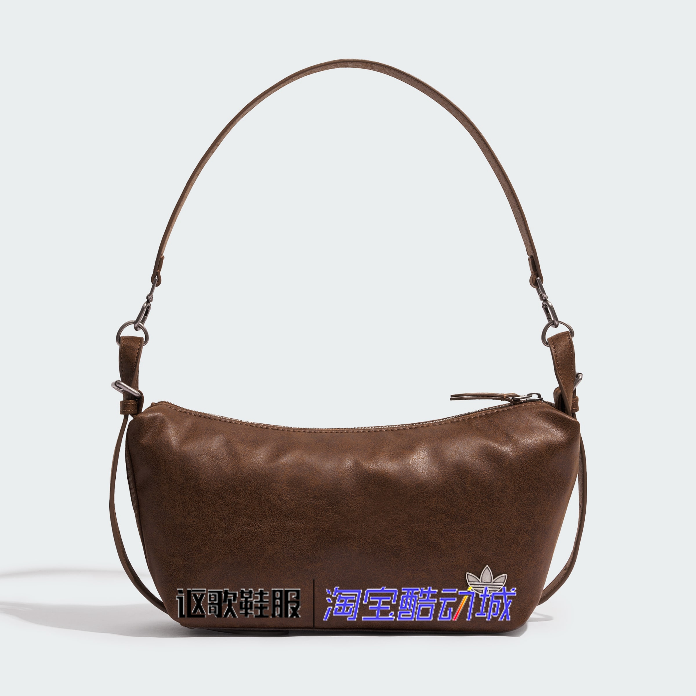 阿迪达斯三叶草女子新款户外可拆卸通勤休闲手提单肩拎包KT0865