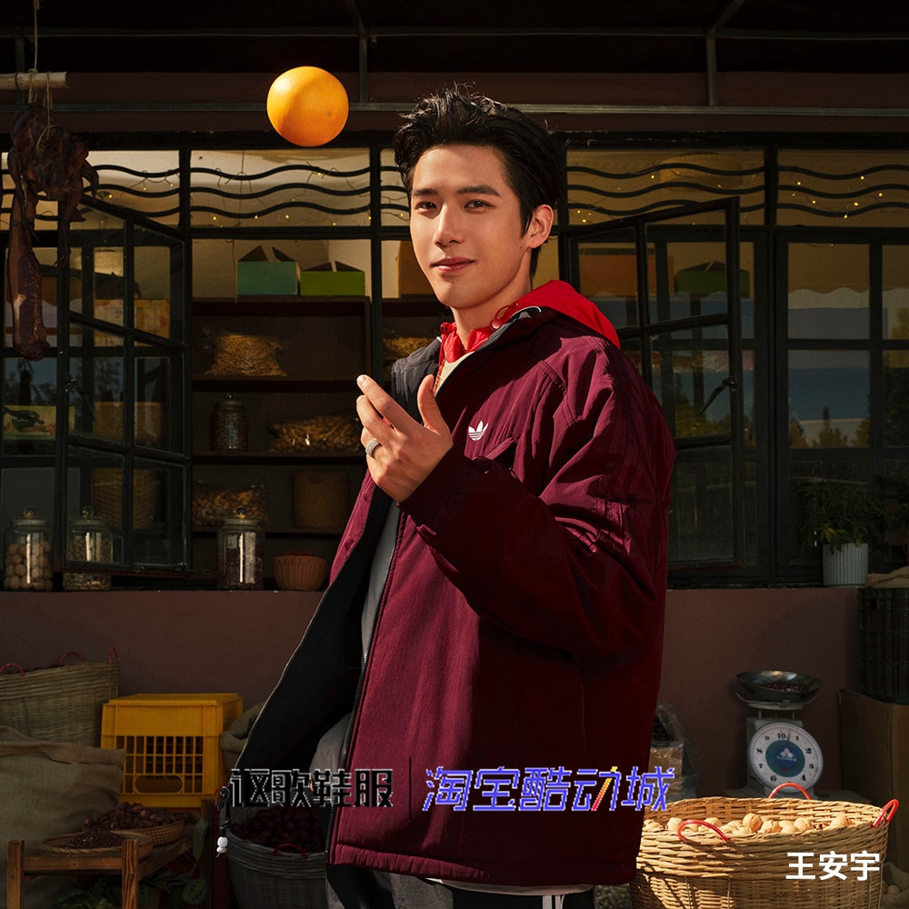 阿迪达斯三叶草男子冬季新款棉衣