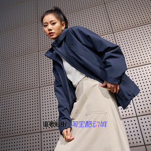 阿迪达斯男女秋季新款梭织反光宽松跑步运动休闲夹克外套KA9310