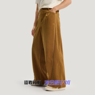 阿迪达斯三叶草李现同款宽松舒适新年双面针织运动休闲长裤KT0682