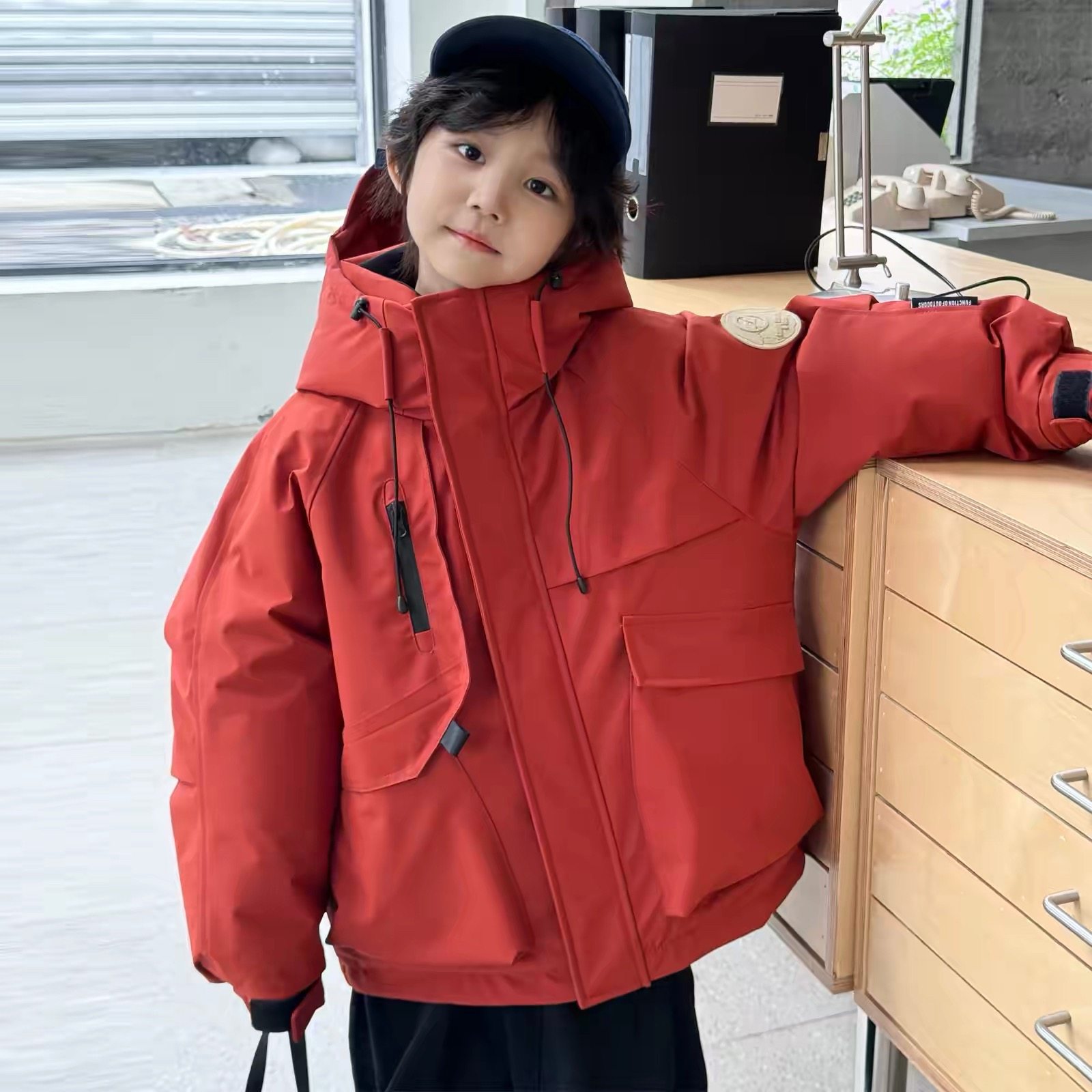 儿童防风冲锋衣羽绒服新款女童中大童加厚连帽90白鸭绒工装白鸭绒,童装/婴儿装/亲子装,儿童冲锋衣,淘宝优惠券,粉丝福利购,淘宝优惠卷