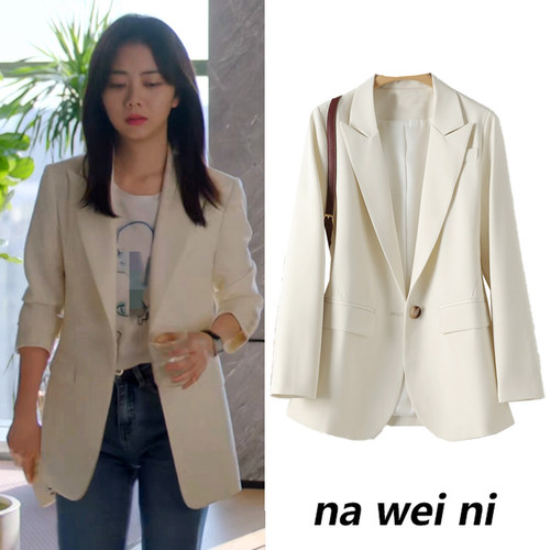 西服外套设计感修身气质西装女