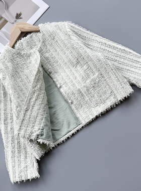 130/150/160 宝儿* 女童短款外套春季女孩洋气小香风中大童韩版