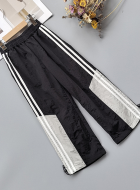 110-160 汪家 男女童休闲长裤春季儿童运动直筒裤子中大童束脚潮