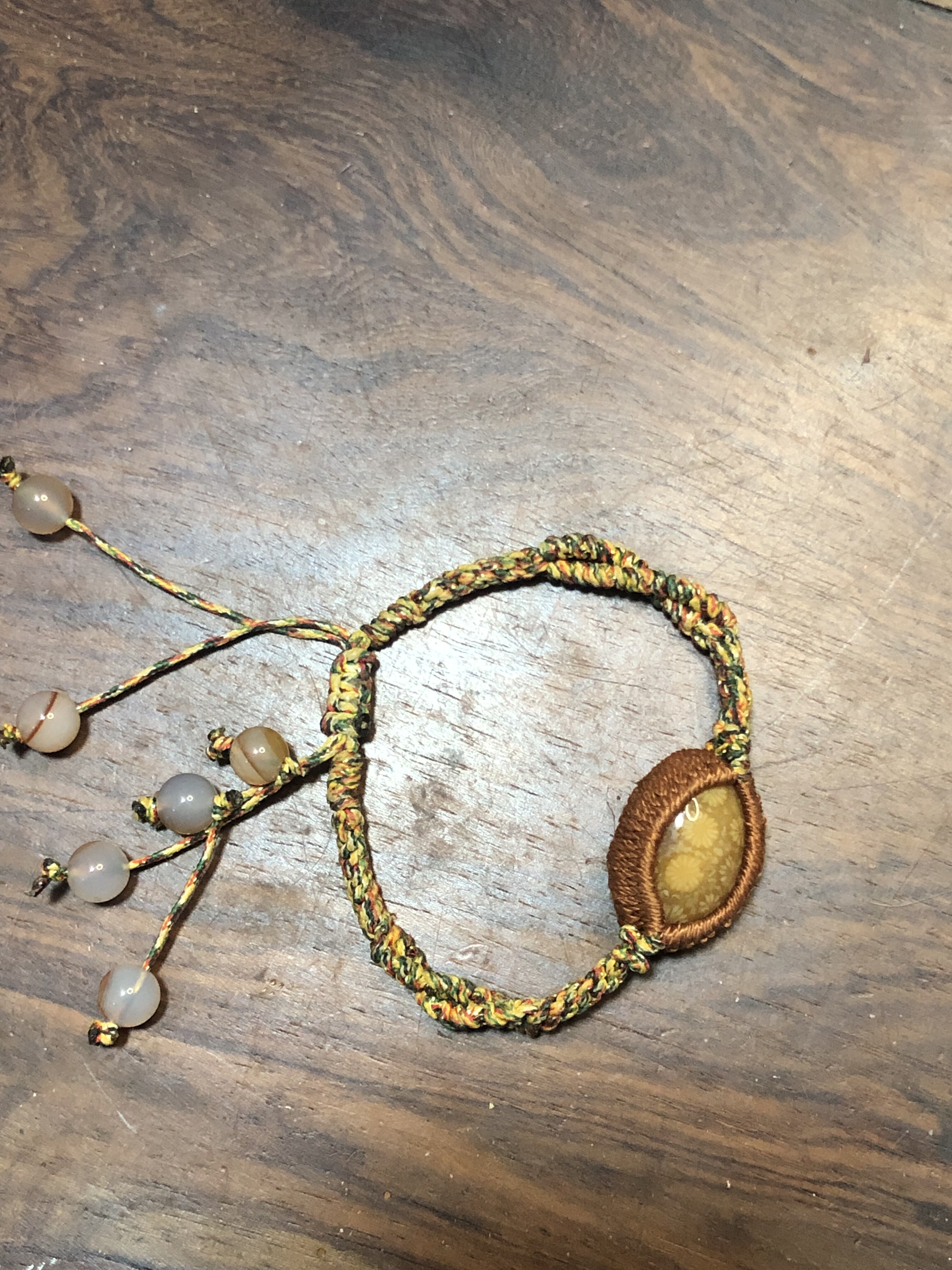 绳编珊瑚玉手链 黄金小菊花玉化,珠宝/钻石/翡翠,手饰,淘宝优惠券,粉丝福利购,淘宝优惠卷