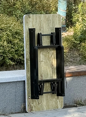 吃饭桌出租屋折叠桌矮简易长方形桌子小餐桌折叠小桌子家用小饭桌