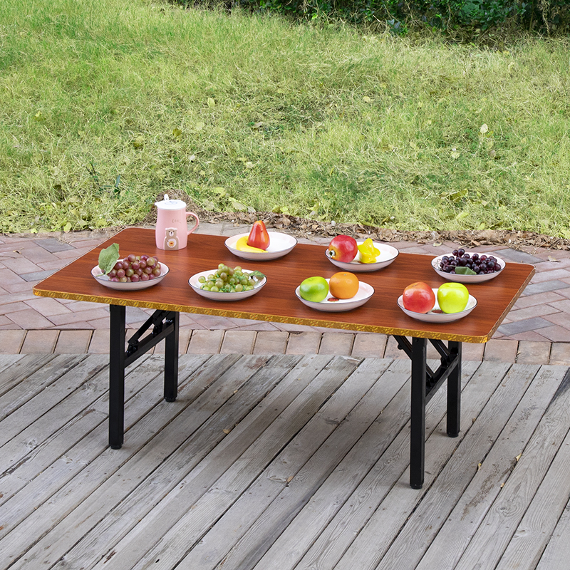 柔通折叠长方桌吃饭小桌子矮款