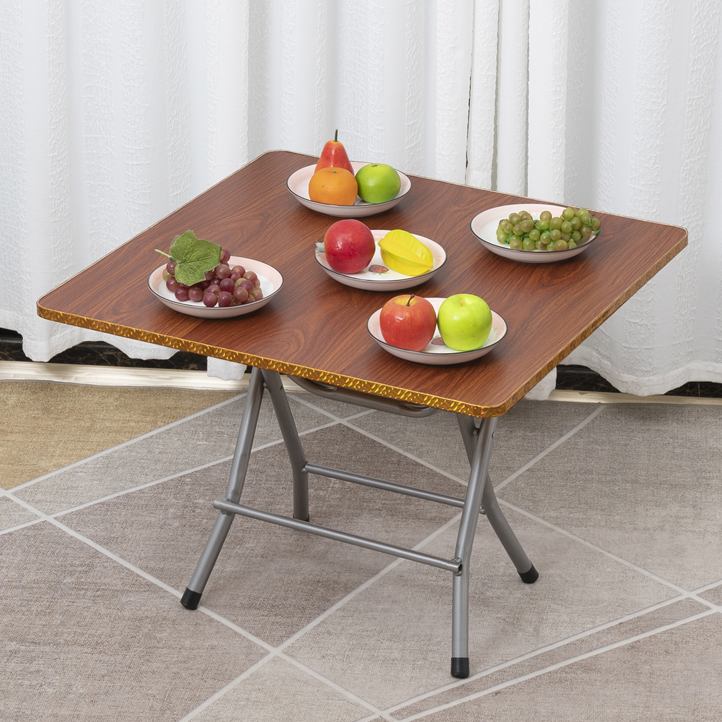 柔通出租房折叠正方形家用小桌子