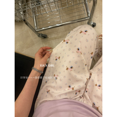 休闲可外穿遛弯防蚊裤睡裤