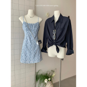 女Y26 Y.JIA 两件套装 慵懒宽松防晒衬衫 9961 伊嘉柔风碎花吊带裙