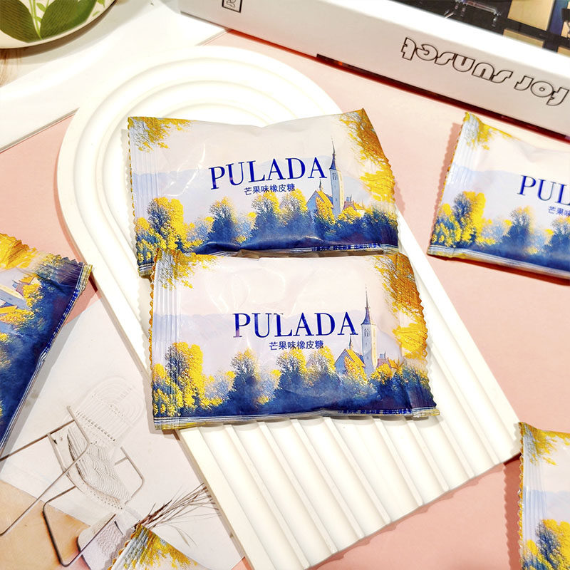 PULADA朴拉达芒果味橡皮糖结婚喜糖伴手礼休闲糖果零食散装