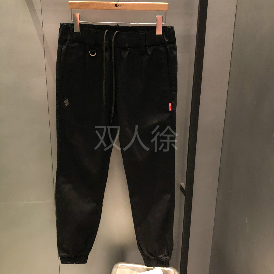 izzue青春虎头刺绣束脚休闲裤