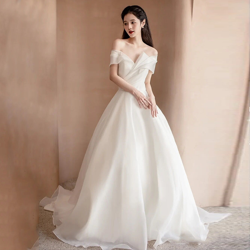 Wedding dress for bride, open shoulders, lace dress Wedding dress for bride, open shoulders, lace dress