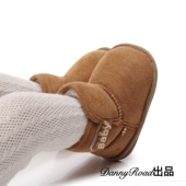 冬季 加绒保暖加厚男女宝 靴子棉靴雪地靴软底布底婴儿鞋 新款 宝宝鞋