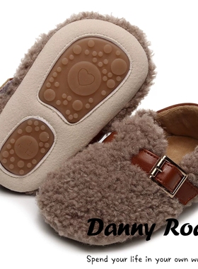 2025冬季新款棉鞋毛毛鞋软底防滑婴儿鞋保暖0-1岁小鞋子学步鞋