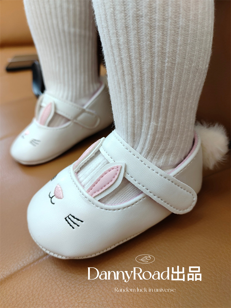 婴儿鞋小兔子兔耳朵软底宝宝鞋图片