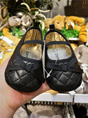 婴儿鞋 春季 菱形格小香风女软底黑色0 1岁室内学步鞋 宝宝鞋 公主鞋
