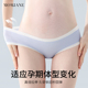 孕妇内裤 薄 怀孕期早中晚期产后月子专用莫代尔平腰无痕托腹春夏季